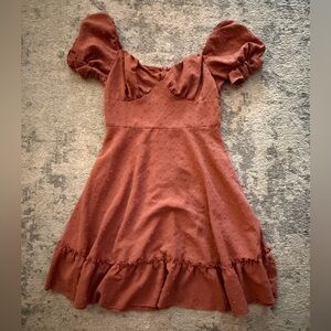 SHEIN Blush Pink Puff Sleeve Women’s Dress